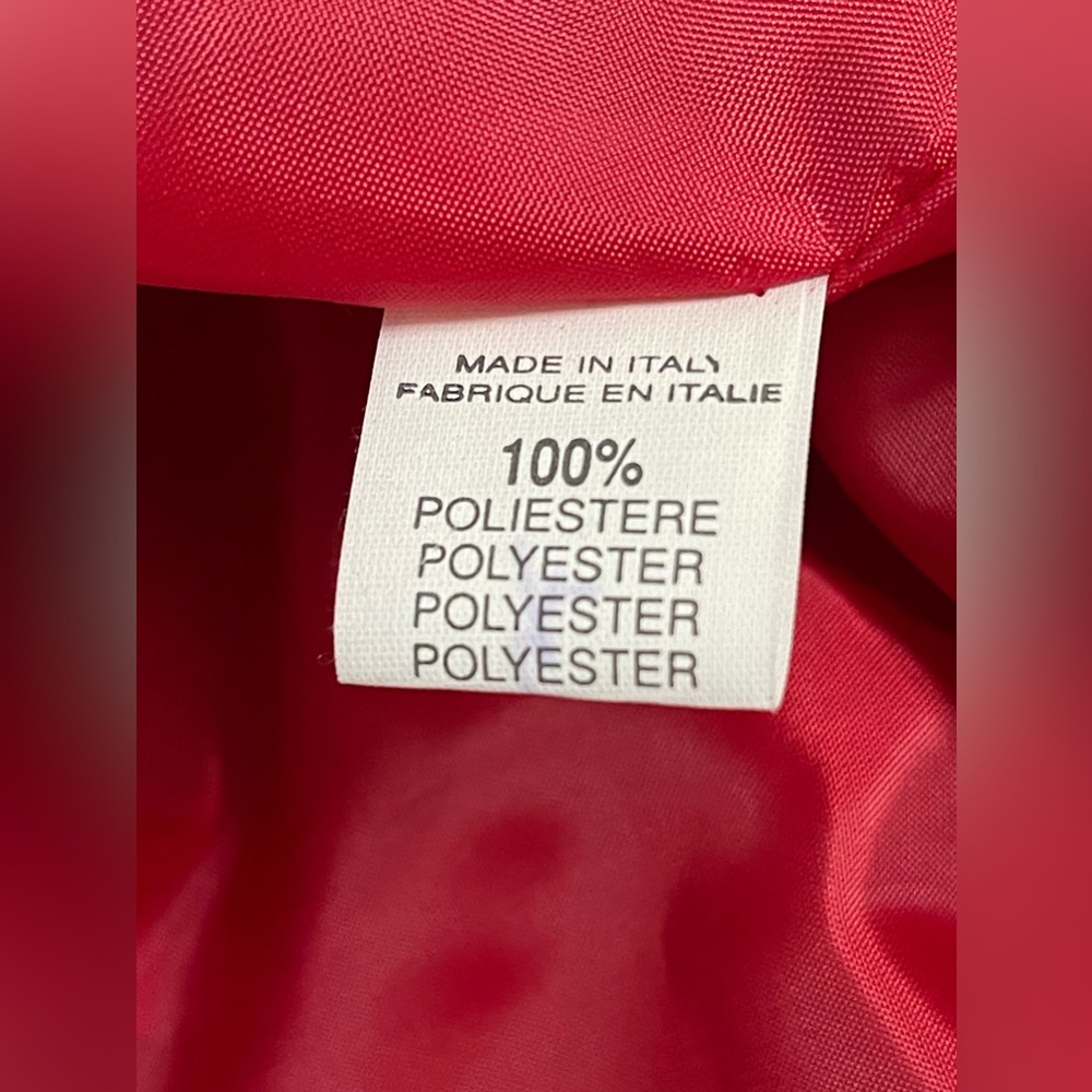 Vera Pelle Italian Red Leather Moto Style Jacket Size 46 (Small) - Picture 9 of 9